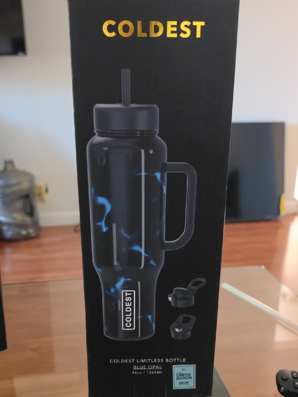 46 Oz Coldest Limitless Bottle - Blue Opal